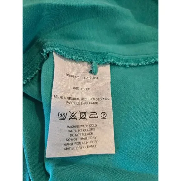 Free People Teal Sleeveless Top Size M Preloved - Picture 11 of 11